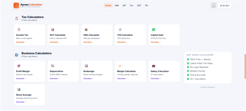 India-Focused Financial Tools